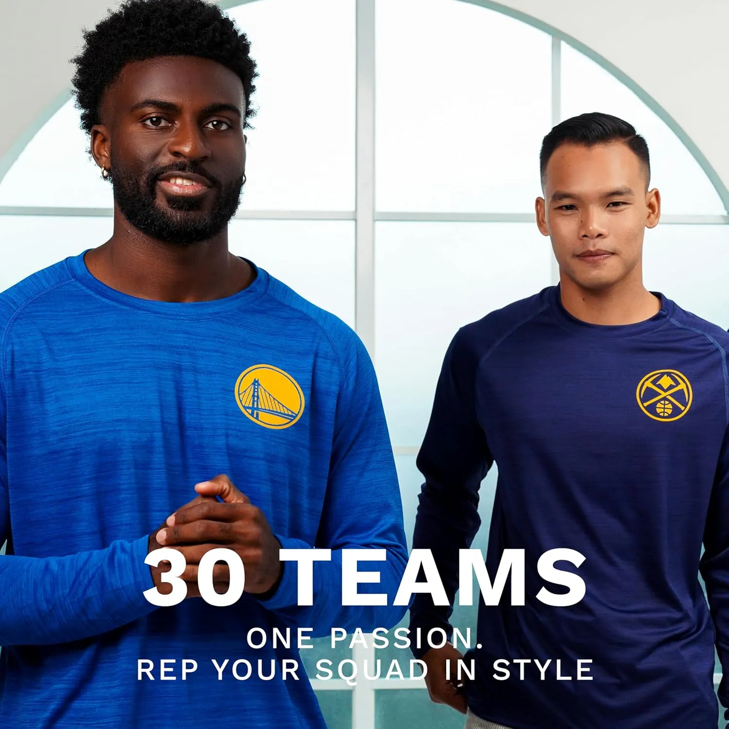 Holloway NBA All-Pro Long Sleeve Tee - Moisture-Wicking Athletic Shirt, Team & Basketball Fan Gear