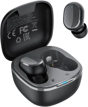 HTC True Wireless Bluetooth Earbuds 2, in-Ear Headphones ENC Noise Cancellation Voice Call- Volume Control/IPX5 Waterproof/Built-in Mic/32H Playtime for Calling, Gaming, Running