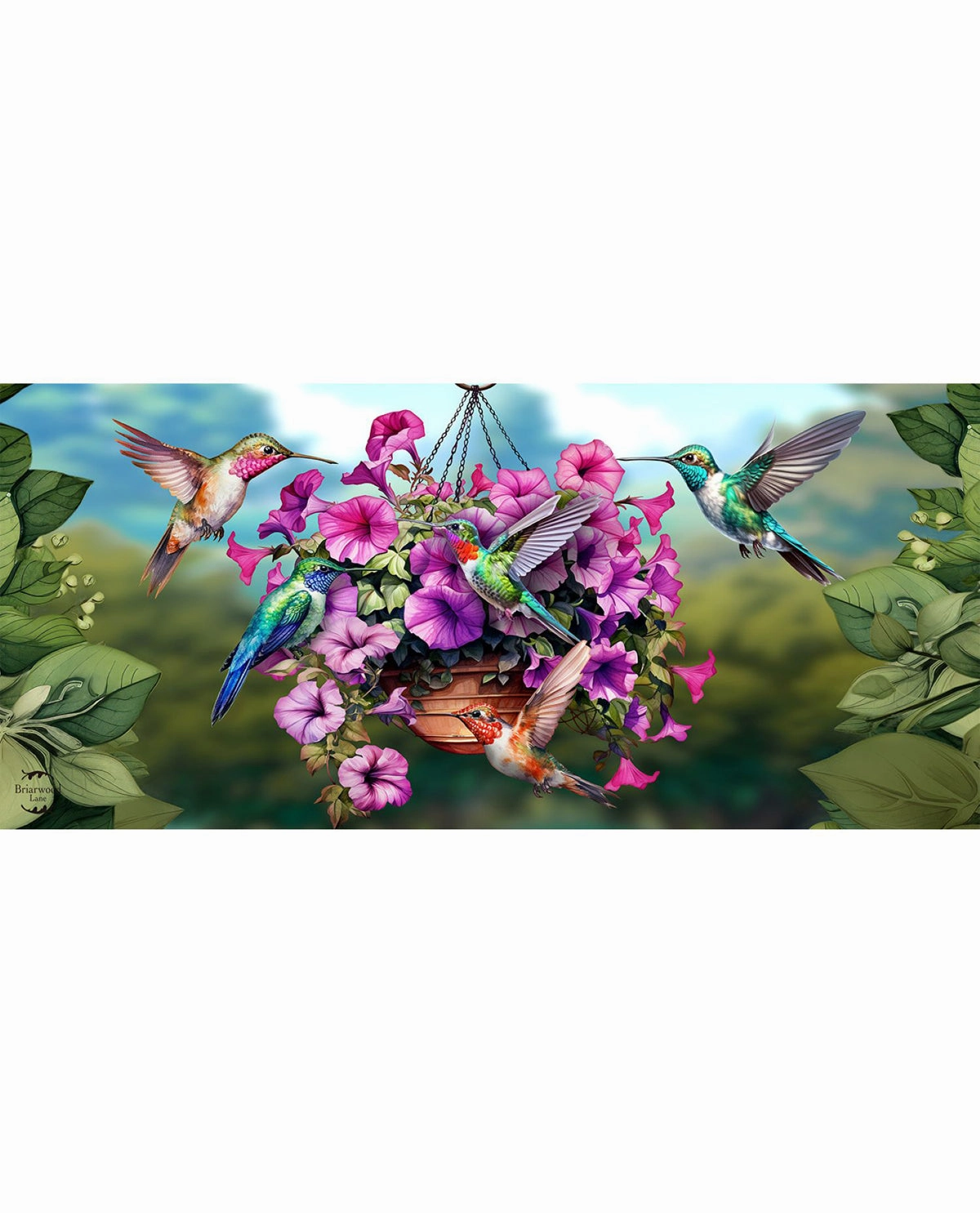 Hummingbirds & Petunias Mini Mat
