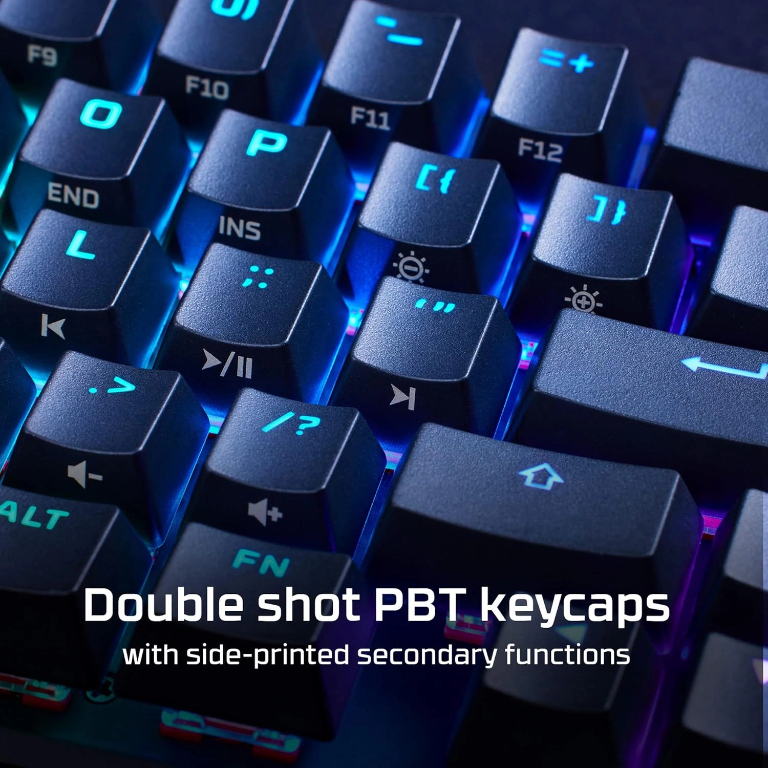 HyperX Alloy Origins 65 - Full Size Mechanical Gaming Keyboard Red Switch RGB LED Backlit Double Shot PBT Keycaps Computer Gamer Wired Linear Keyboard for PC Xbox PlayStation, Black (Renewed)