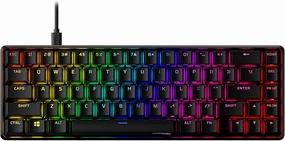 HyperX Alloy Origins 65 - Full Size Mechanical Gaming Keyboard Red Switch RGB LED Backlit Double Shot PBT Keycaps Computer Gamer Wired Linear Keyboard for PC Xbox PlayStation, Black (Renewed)