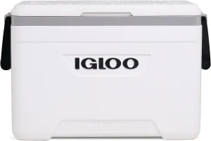 Igloo Coolers Marine Series, Insulated Portable Hard Side Cooler Ice Chest, Great for Fishing, Camping, Boating, & More