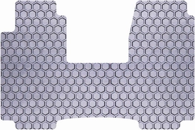 Intro-Tech CV-175-RT-G Hexomat Front Row 1 pc. Custom Fit Auto Floor Mat for Select Chevrolet Pickup Fullsize (Silverado) Models - Rubber-like Compound, Gray