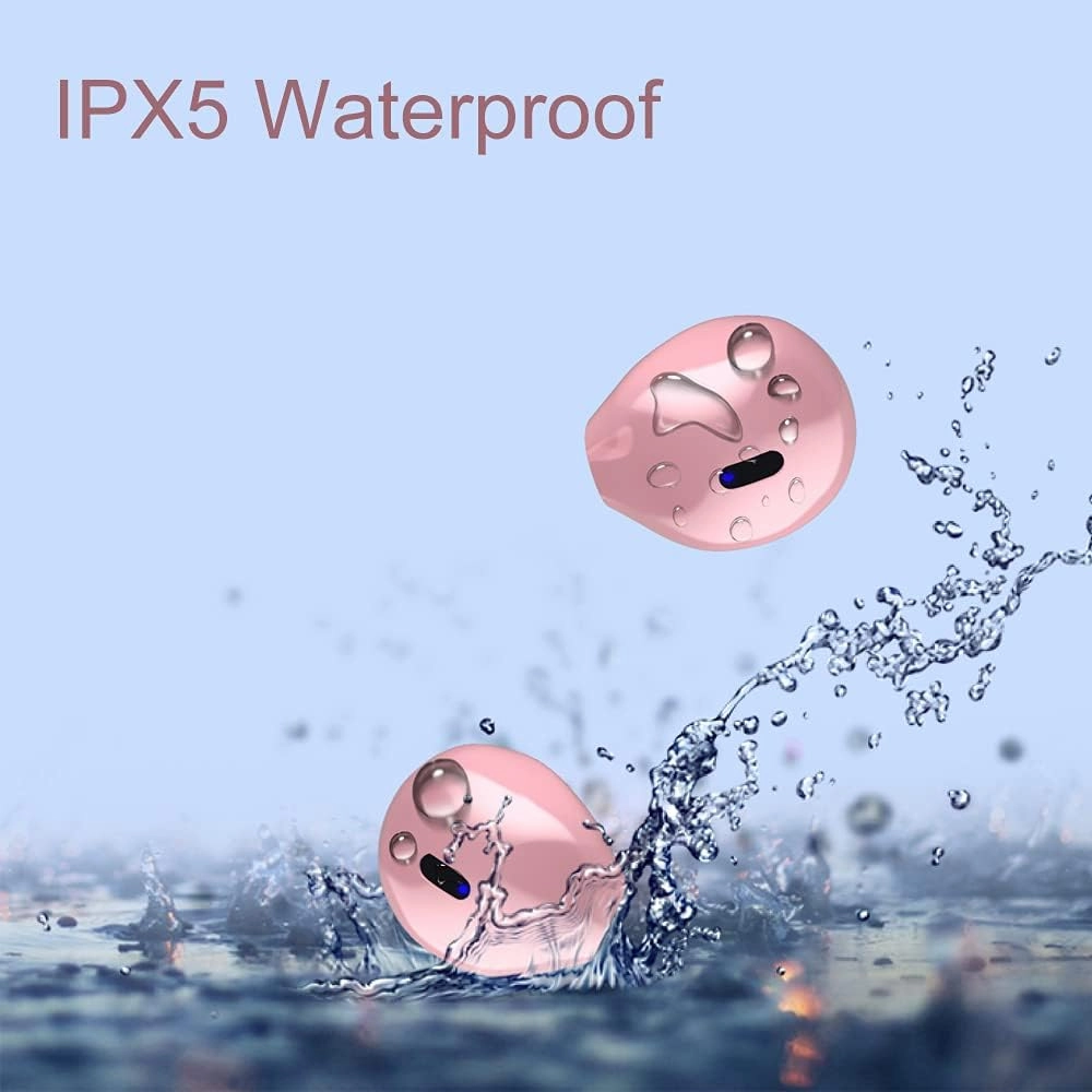 Invisible Wireless Earbuds Bluetooth Mini Size, Semi-in-Ear Ear Buds for Small Ear Canals, Clear Sound for Work, Home, Music, Audiobooks and Podcasts