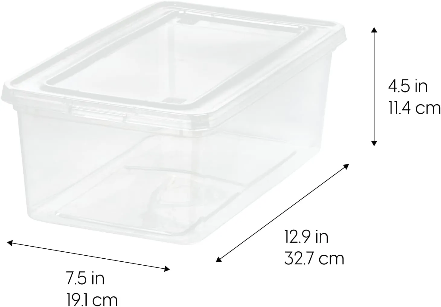 IRIS USA 20-Pack Storage Bins with Lids, 6 Quart, Shoe Boxes Clear Stackable Containers Organize Shoes Closet Shelves, Classroom Organization Teacher Tools, Game Storage - BPA-Free Plastic