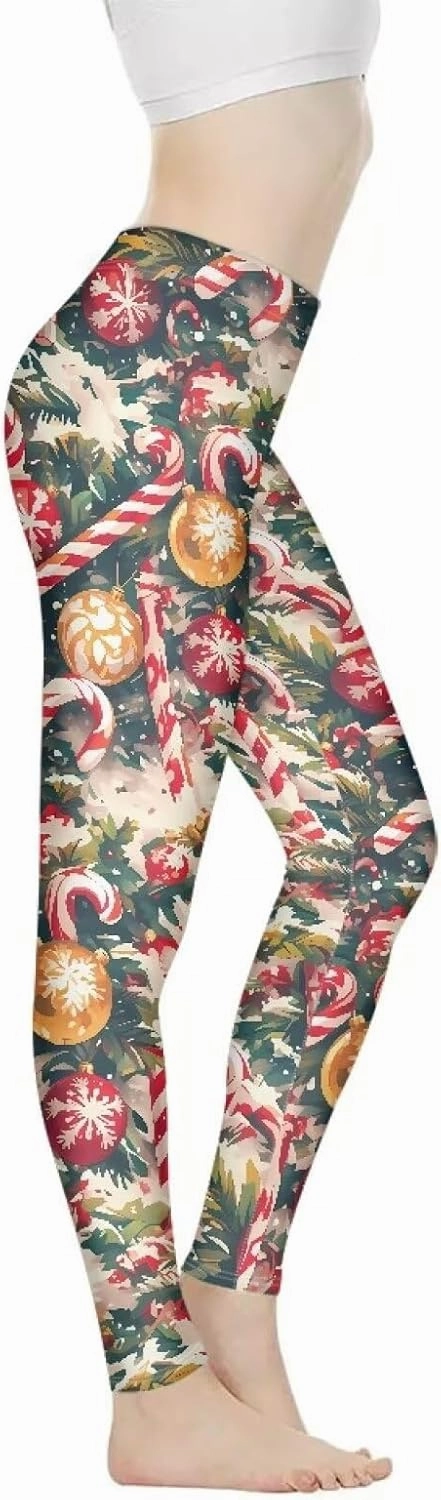 Irisjudy Novelty Yoga Pants for Women Stretch Breathable Workout Leggings Athletic Running Pants Plus Size