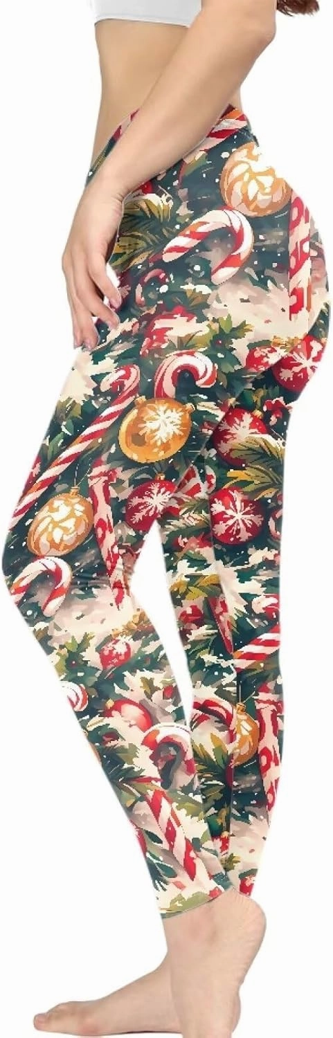 Irisjudy Novelty Yoga Pants for Women Stretch Breathable Workout Leggings Athletic Running Pants Plus Size