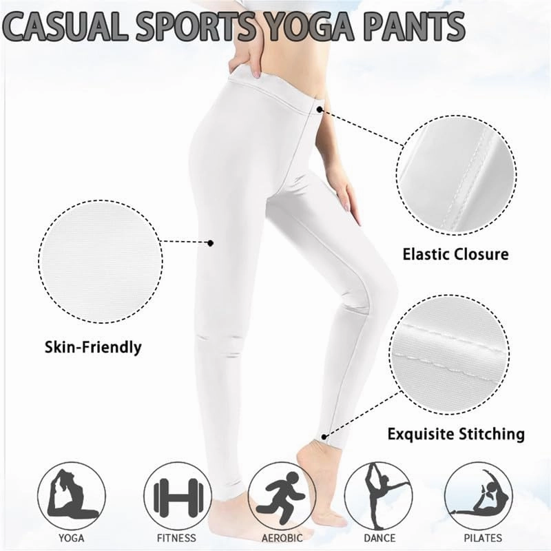 Irisjudy Women Full Length Leggings, Ethnic Geometric High Waist Stretchy Workout Tights, Ladybug Comfy Yoga Pants Plus Size