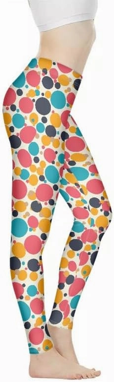 Irisjudy Women Full Length Leggings, Ethnic Geometric High Waist Stretchy Workout Tights, Ladybug Comfy Yoga Pants Plus Size