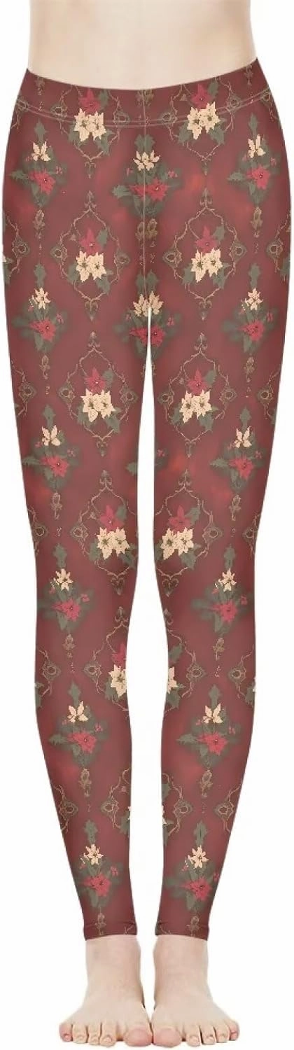 Irisjudy Womens High Waisted Yoga Pants Breathable Workout Sweatpants, Native Aztec Tribal Elastic Tights Legging for Gym