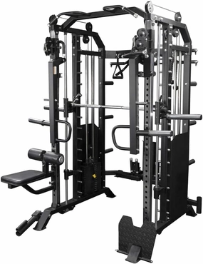 IronKing Royal Smith Machine, Multi-Function Home Gym with Weight Crossover, Leg Press, Pull-up Bars