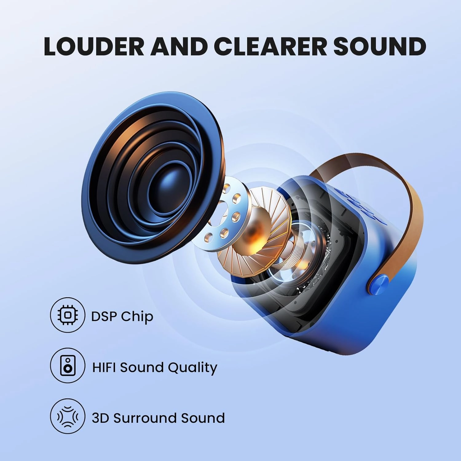 IROO Mini Karaoke Machine for Kids, 2025 TOP Toys Birthday Gifts Ideas for Girls Ages 4, 5, 6, 7, 8, 9, 10, 12  Years Old, Portable Bluetooth Speaker with 2 Wireless Mics for Party Toddlers(DarkBlue)