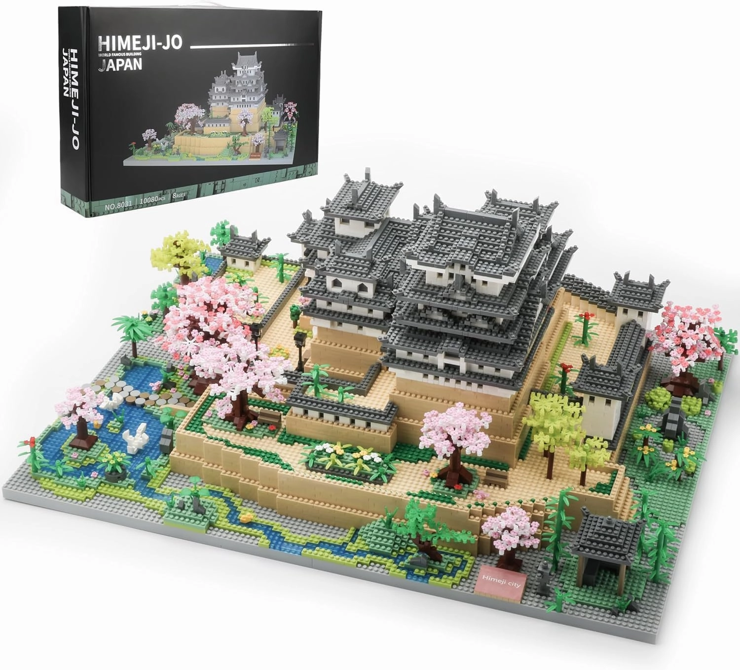 Japan Himeji Castle Micro Building Block Model 10080 PCS for Adults Architecture Landmarks Collectible Toy Present Model Kit