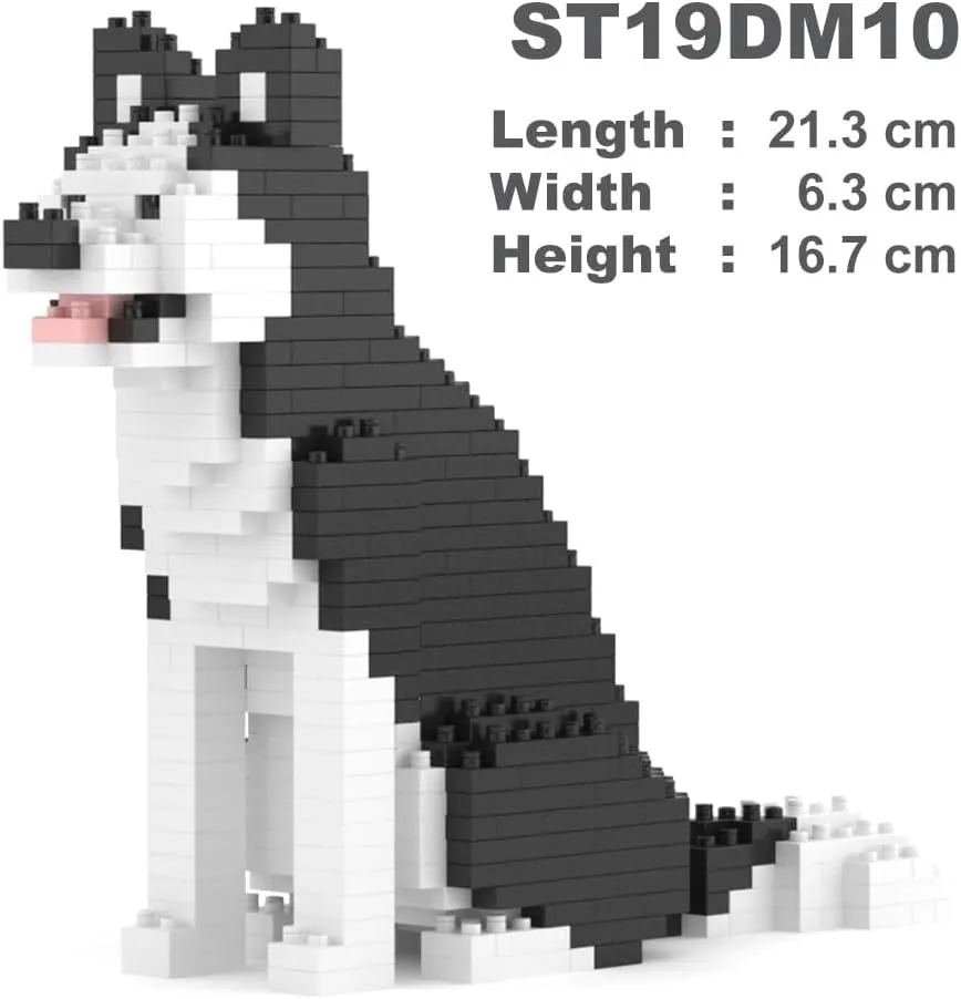 JEKCA Husky Mini 01S | Mini Dog Plastic Building Blocks | Age 14 