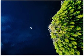 Jigsaw Puzzle View a Fishing Boat Green Forests Rocks Finland Puzzle Game for Family Wooden Puzzle Toy Educational Games Puzzles for Home Decor 1000 Pieces,25ja15pbB17