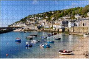 Jigsaw Puzzles 1000 Pieces for Adults Kids - Mousehole Fishing Village Near Penzance Cornwall England Large Puzzles Pieces Fit Together Educational Intellectual Fun Game