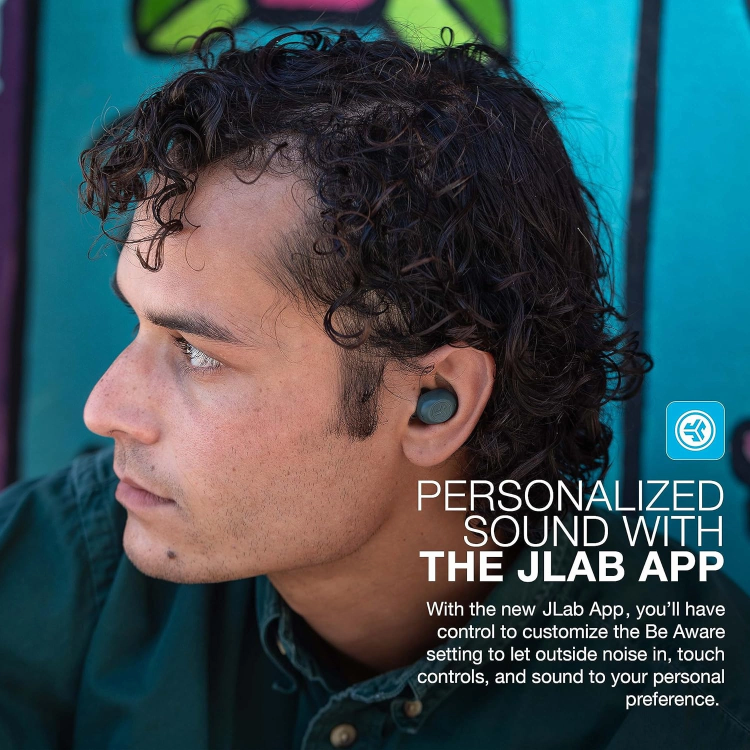 JLab JBuds Mini True Wireless Bluetooth Earbuds   Charging Case, Sage, IP55 Sweat and Dust Proof, Bluetooth Multipoint, Be Aware Audio, 3 EQ Sound Settings, Crystal Clear Calls
