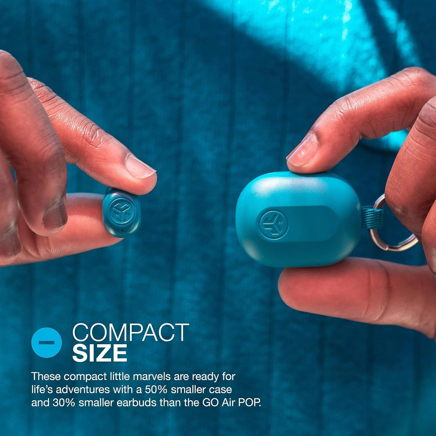 JLab JBuds Mini True Wireless Bluetooth Earbuds   Charging Case, Teal, IP55 Sweat and Dust Proof, Bluetooth Multipoint, Be Aware Audio, 3 EQ Sound Settings, Crystal Clear Calls