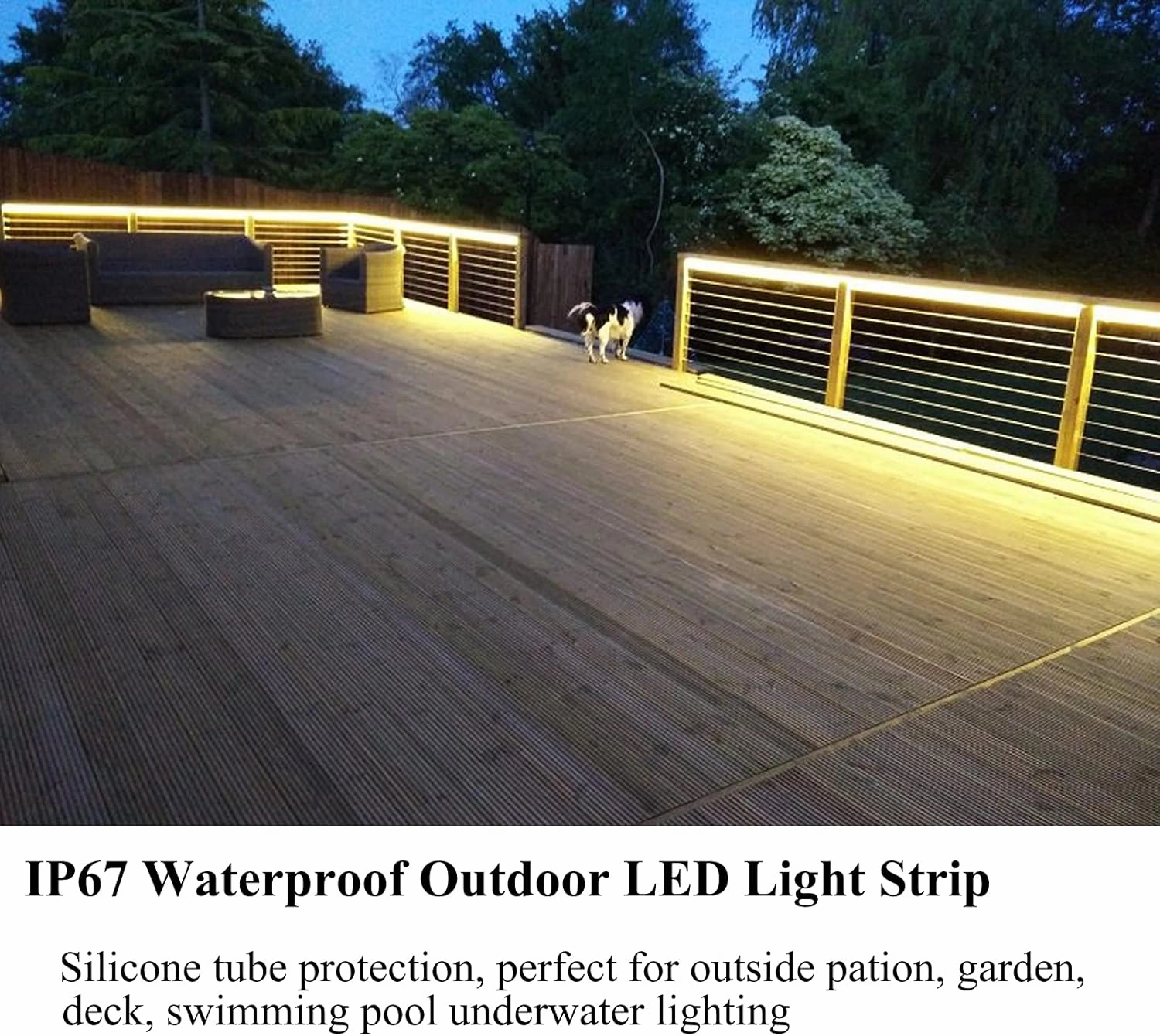 JOYLIT 24V LED Strip 4000K Natural White Outdoor Waterproof, UL Listed Pro 16.4FT 817LM/FT Ultra Bright 238LEDs/M 2835 CRI 92  120W 13000LM Dimmable LED Tape, Task Light Strip for Pool, Commercial