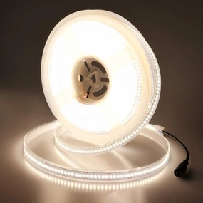 JOYLIT 24V LED Strip 4000K Natural White Outdoor Waterproof, UL Listed Pro 16.4FT 817LM/FT Ultra Bright 238LEDs/M 2835 CRI 92  120W 13000LM Dimmable LED Tape, Task Light Strip for Pool, Commercial