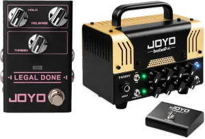 JOYO R-23 Noise Gate Pedal and Tweedy Mini Amplifier Head 20 Watt Preamp 2 Channel Hybrid Tube