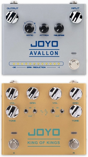 JOYO R-19 Compressor Effect Pedal and R-20 Dual Crunch Pure Analog Overdrive Effect Pedal