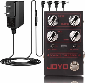 JOYO R-28 Bass High Gain Overdrive Effect Pedal and DC 9V Power Supply (800mA -1A) Adapter