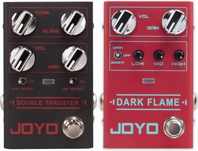 JOYO R-28 Bass High Gain Overdrive Effect Pedal and R-17 Modern Metal High Gain Distortion Pedal