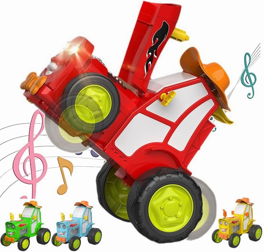 Jump Fury Green Stunt Car with Lights & Music, Remote Control, 1:16 Scale, 6  Years, Unisex, Children