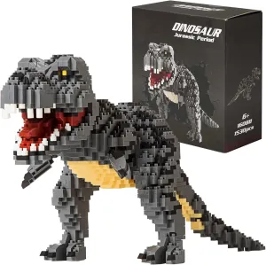 Jurassic Dinosaur Micro Building Blocks, 1530pcs Velociraptor Tyrannosaurus Rex DIY Mini Diamond Blocks Bricks Toy Dinosaur for Boys Age 8-12 9 10 11 12 13 14 15 16 Teens Adults