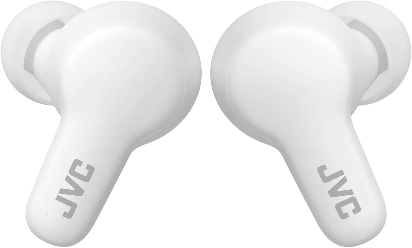 JVC Gumy True Wireless Earbuds, Bluetooth 5.3, Charging Case, 24-Hour Playback, IPX4 Water Resistant, Comfortable Secure Fit with XS/S/M/L Earpieces, Built-in Mic for Calls, iPhone/Android/PC - HAA7T2