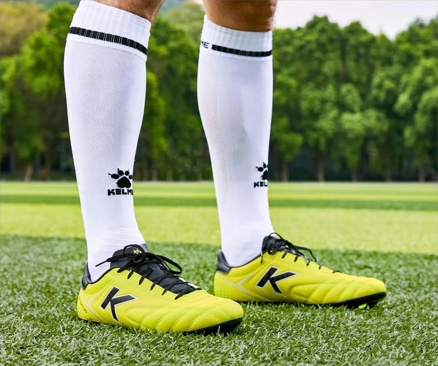 KELME K-Fighting AG Soccer Cleats, Microfibre Leather, Mens Womens Unisex Outdoor Soccer Shoes, Artificial Grass Football, Youth