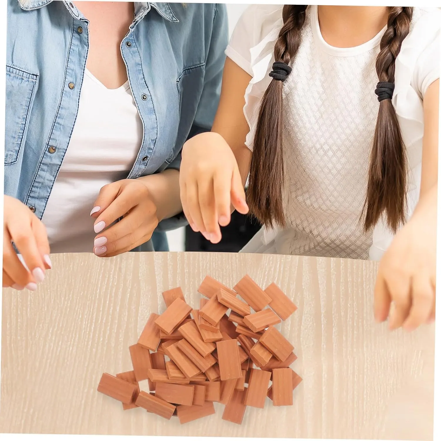 KICHOUSE DIY Miniature Bricks Set 50pcs Simulated Mini Bricks for Miniature Garden Landscape and Bonsai Decoration