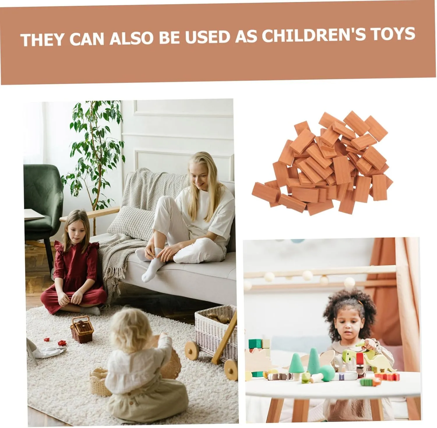 KICHOUSE DIY Miniature Bricks Set 50pcs Simulated Mini Bricks for Miniature Garden Landscape and Bonsai Decoration