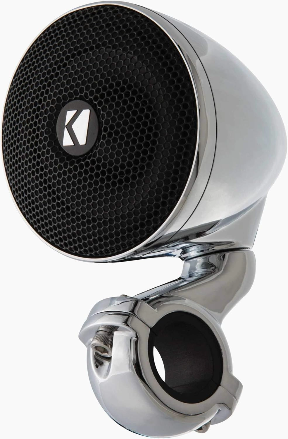 Kicker 47PSM34 PSM 3" Powersports Weather Proof Enclosed Mini System; Chrome; 4-Ohm