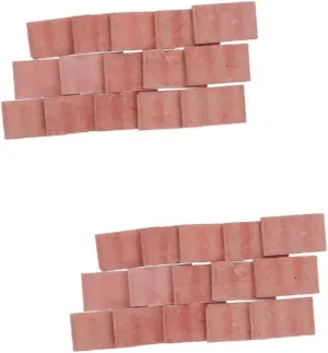 Kisangel Create Mini Scenes 50pcs Miniature Small Wall Bricks for Micro Landscape Decor