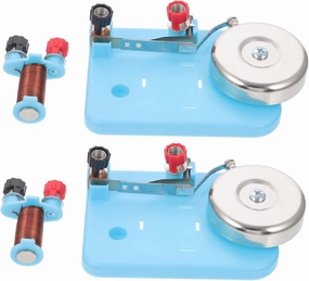 Kisangel 2pcs Experimental Electric Bell for Physics Education Compact Teaching Aid for Electricity Experiments for Classroom Demonstrations and Junior Science Projects