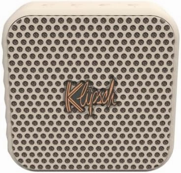 Klipsch The Austin Portable Bluetooth Speaker with a 1.5" Full Range Driver, IP67 dust and Waterproof Rating, 12 Hours of Playtime for a Premium Live Concert Experience - Cream