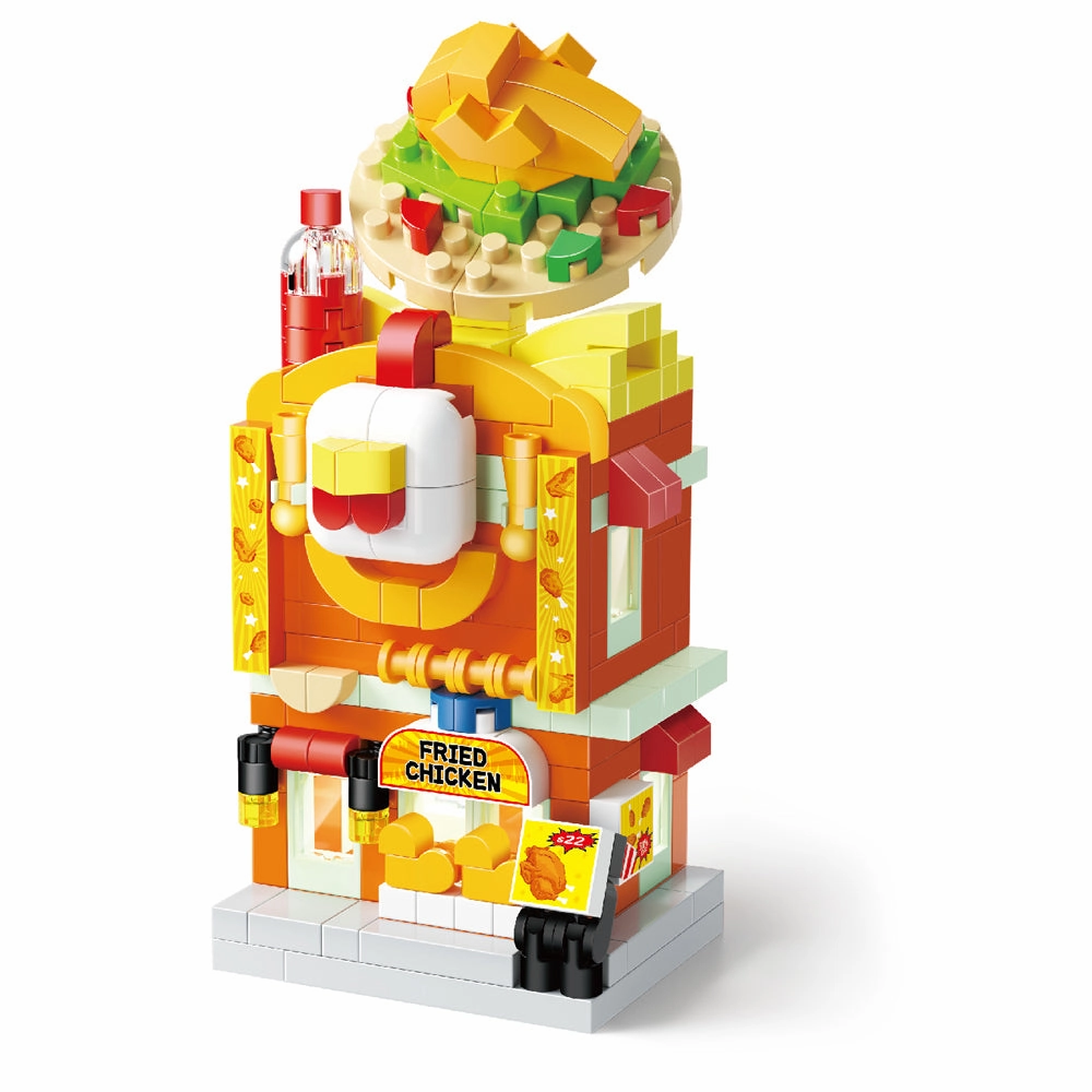 Koco - 02041 - Interesting Creative Street View - Fried Chicken Restaurant – 283pcs
