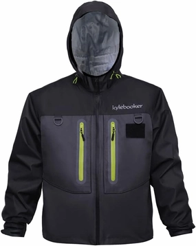 Kylebooker Fly Fishing Wading Jacket Outdoor Activities Waterproof Wader Jackets for Men and Women