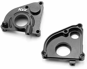 KYX Racing Alloy CNC Machined Transmission Case Cover Gearbox Housing Plate Gearbox Shell Cover Upgrades Parts Accessories for 1/24th Scale RC Crawler Car Axial SCX24 Deadbolt