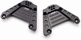 KYX Racing Aluminum Rear Shock Towers Suspension Bracket Shock Absorber Bracket for 1/10 RC Crawler Car Axial SCX10 III AXI03007 SCX10.3 (Black)