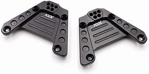 KYX Racing Aluminum Rear Shock Towers Suspension Bracket Shock Absorber Bracket for 1/10 RC Crawler Car Axial SCX10 III AXI03007 SCX10.3 (Black)