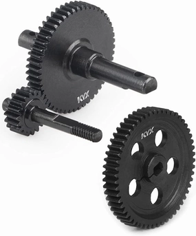 KYX Racing Hardened Steel Transmission Gear Set Gearbox Gear Set Upgrades Accessories for 1/24 RC Crawler Car Axial SCX24 Deadbolt JLU C10 B-17