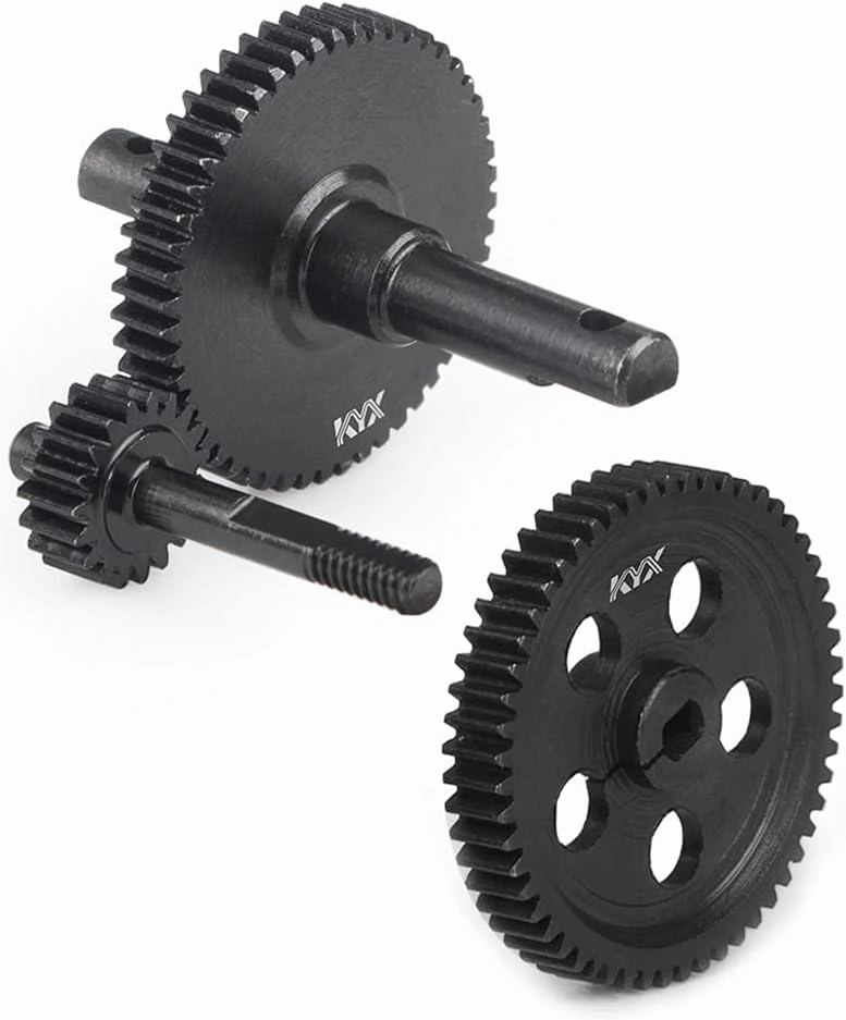 KYX Racing Hardened Steel Transmission Gear Set Gearbox Gear Set Upgrades Accessories for 1/24 RC Crawler Car Axial SCX24 Deadbolt JLU C10 B-17