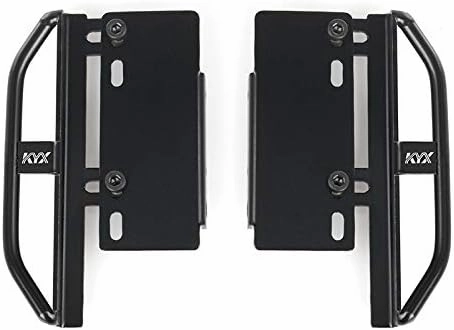 KYX Racing Metal Side Step Running Boards Foot-Plate Upgrades Parts Accessories for 1/24 RC Crawler Car Axial SCX24 Deadbolt JLU C10