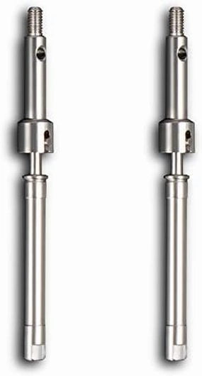 KYX Racing Stainless Steel Front Axle CVD Drive Shaft Upgrades Parts Accessories for RC Crawler Car Axial SCX24 Deadbolt JLU C10 B-17