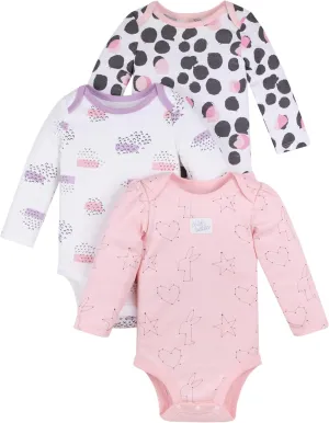 Lamaze baby-girls Long Sleeve Cotton Bodysuit, Snap ClosureShirt