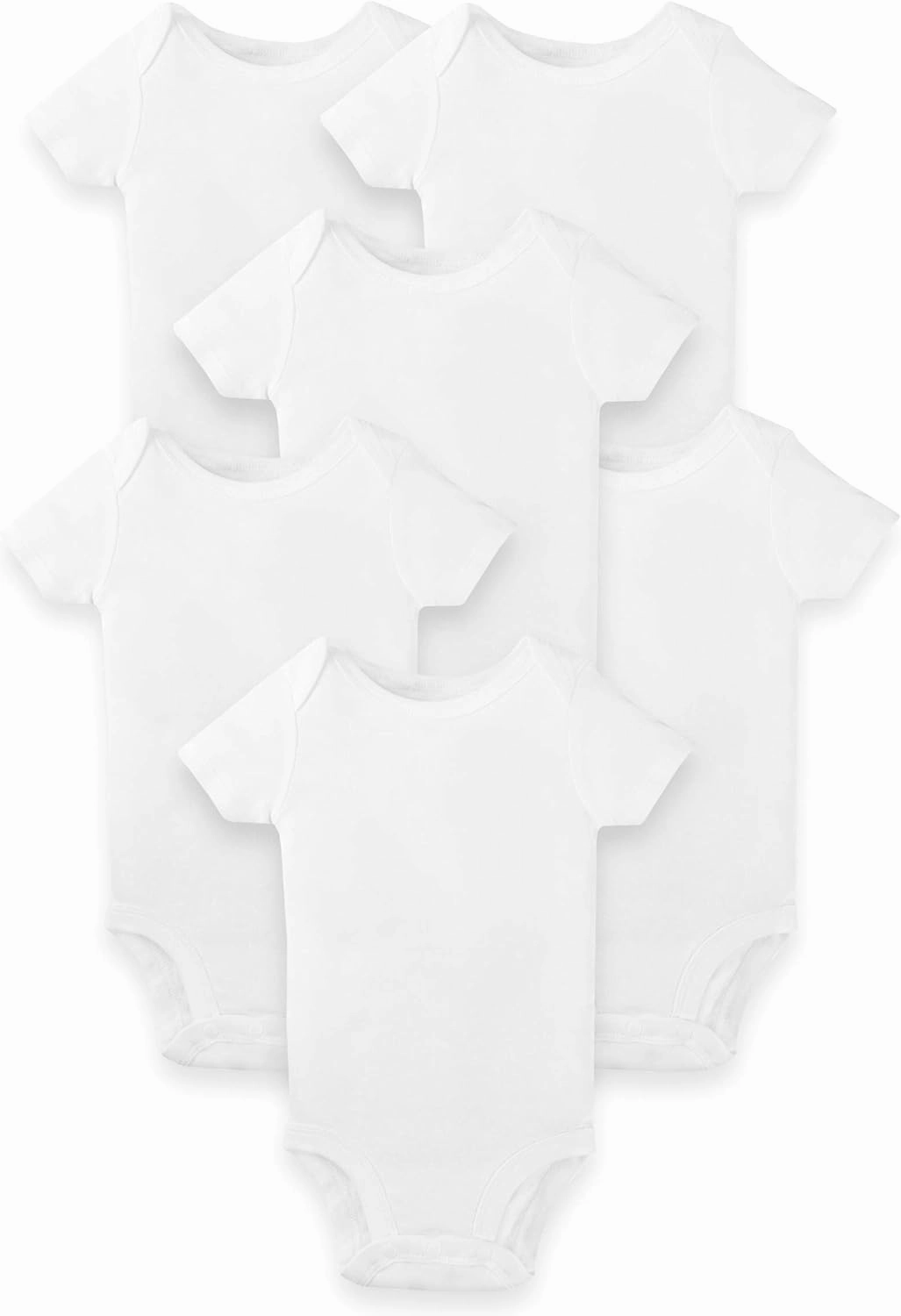 Lamaze baby-boys Unisex Short Sleeve Cotton Bodysuit, Snap Closure