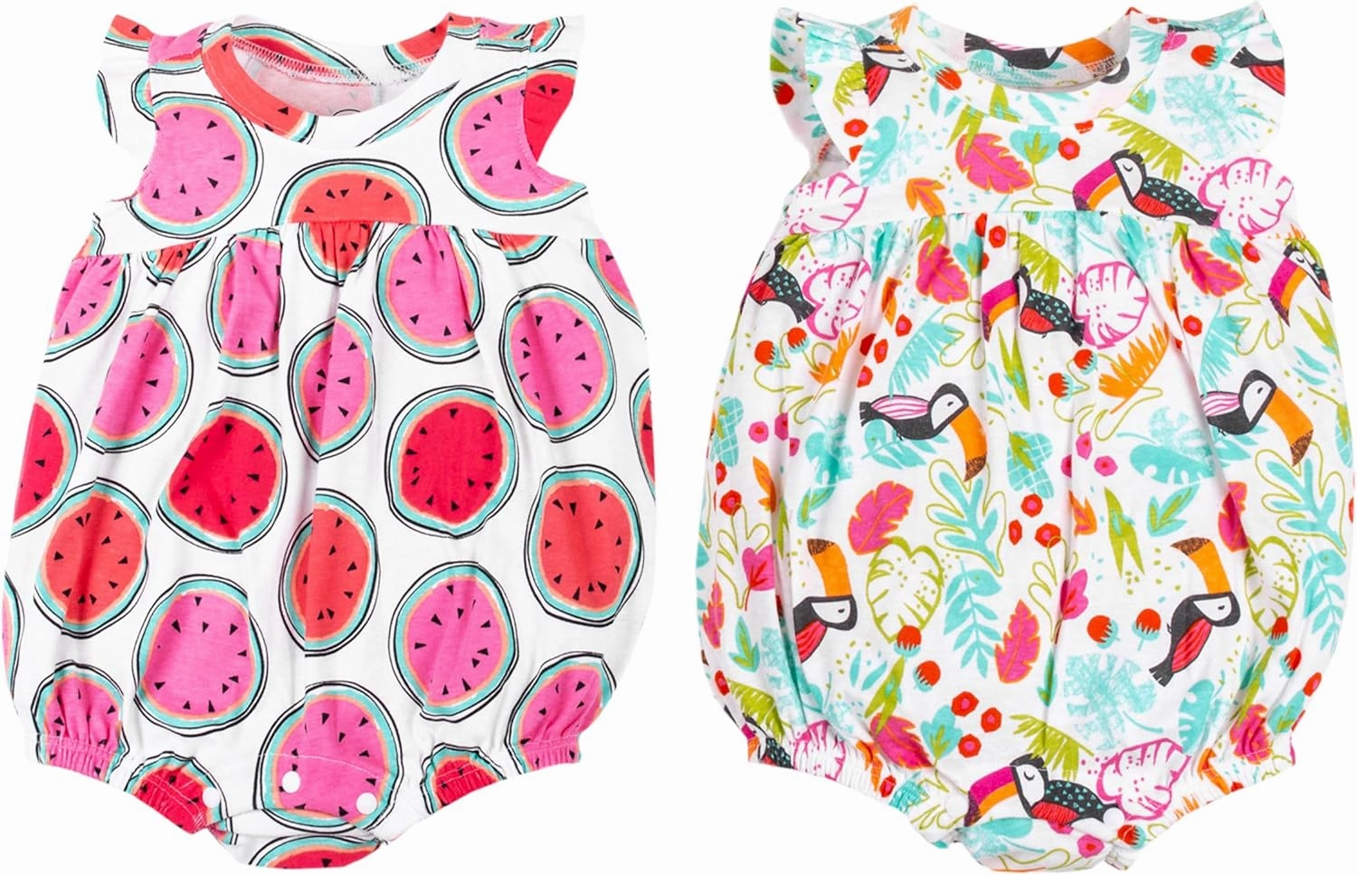Lamaze baby-girls 2 Pack Rompers